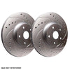 SP Performance Drilled and Slotted Rotors w/ Silver ZRC Front Pair - 2022+ WRX