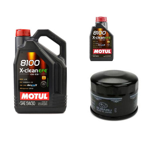 Motul 8100 5W30 X-Clean EFE Oil and Filter Kit - 2015-2021 WRX - New  Provisions Racing