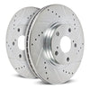 Powerstop Evolution Drilled & Slotted Zinc Plated Front Rotors Pair - 2022+ WRX