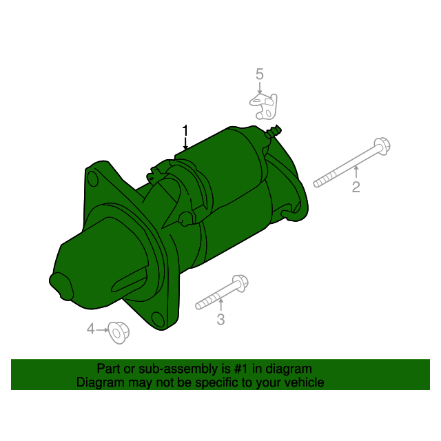 Subaru Genuine OEM Starter Motor - 2008-2021 STI