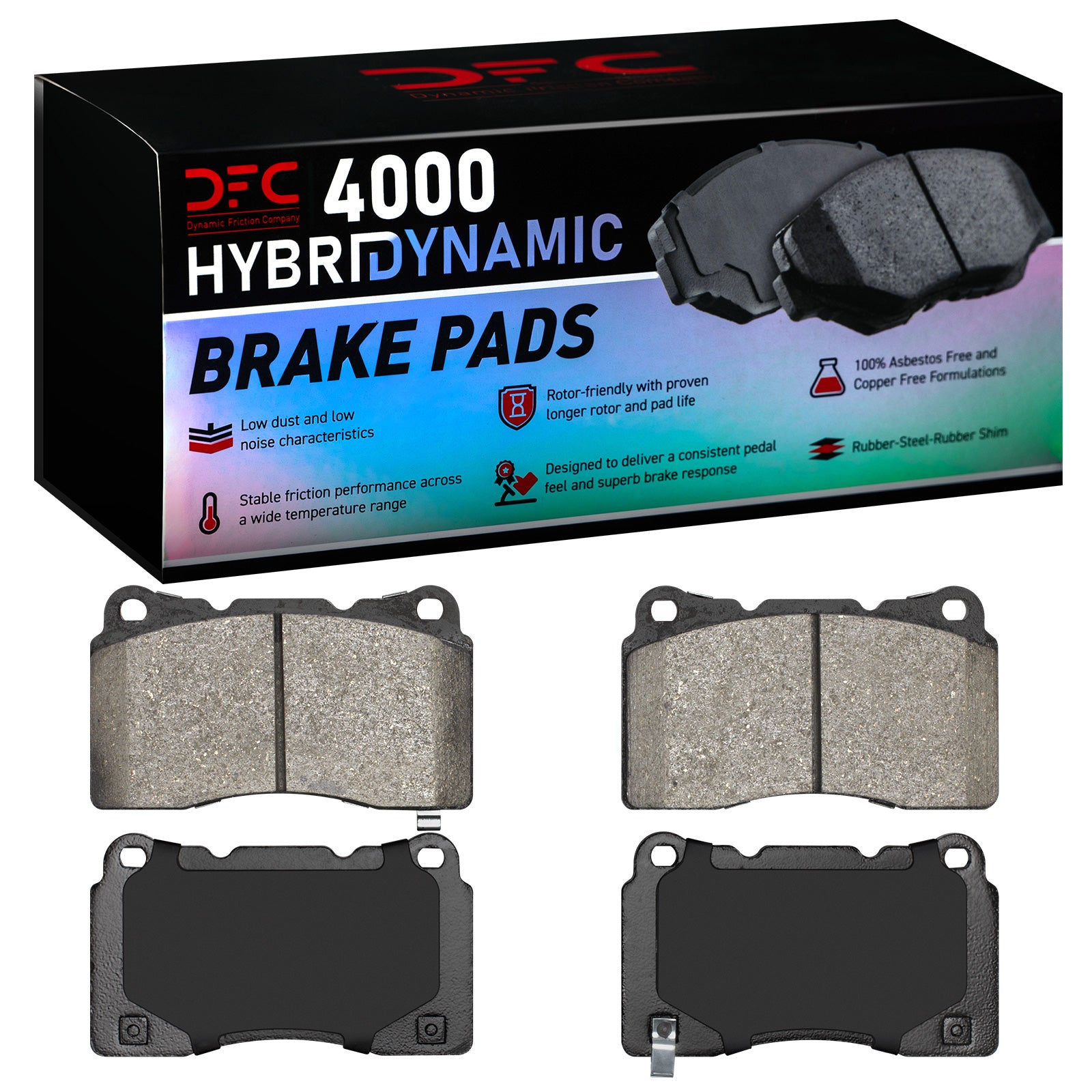 Dynamic Friction Company HybriDynamic Front Brake Pads - 2004-2017 STI | 4000-1001-00
