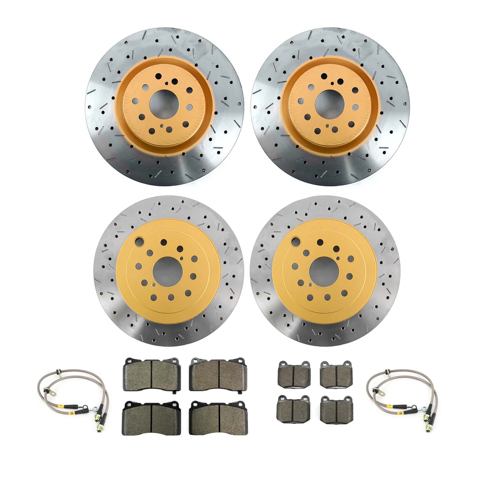 DBA 4000 XS Brake Rotor Package Deal - Choice of Pads - 2020-2021 WRX w/ OE Brembos