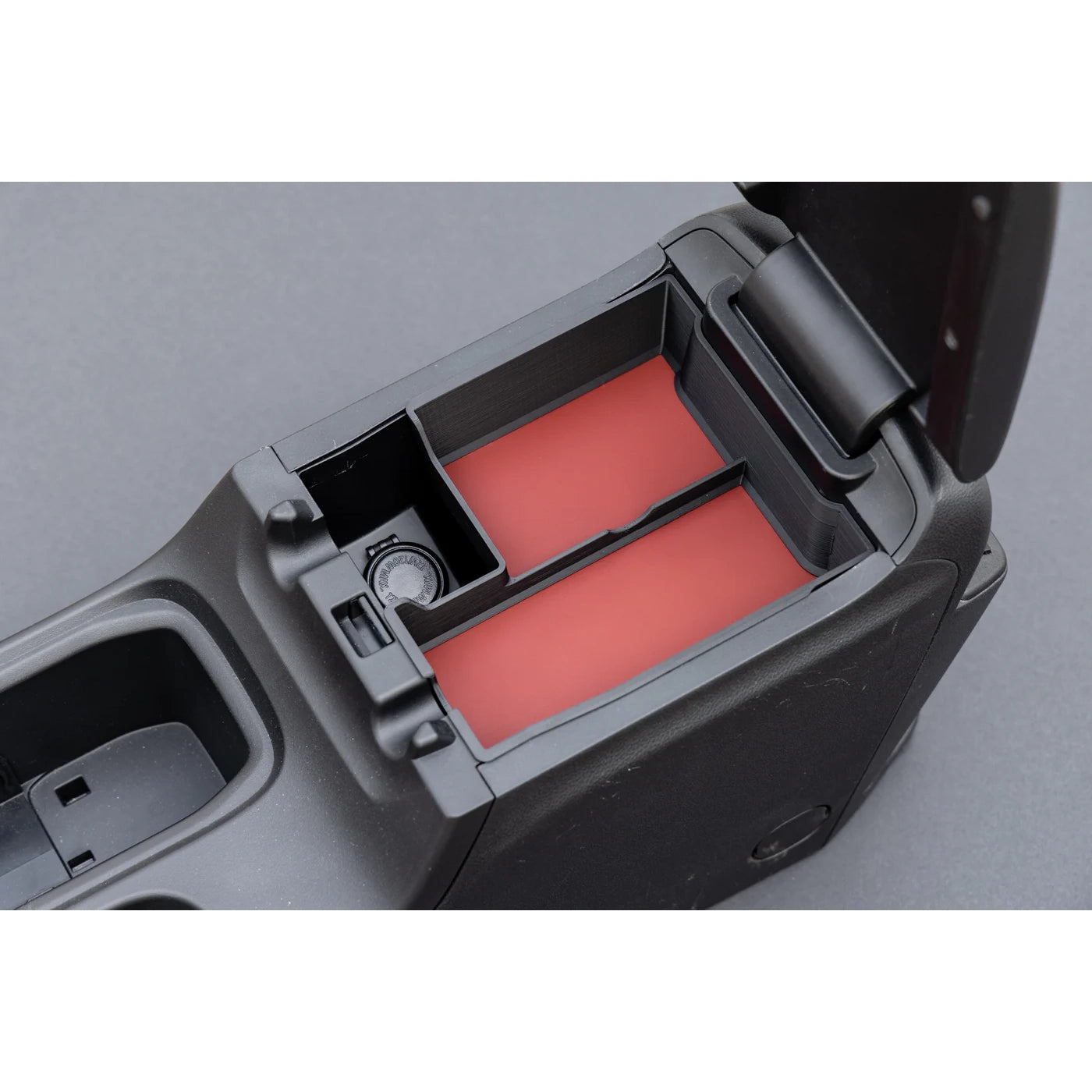 SubieTrays 12-Volt Compatible Center Console Tray Red Leather - 2022+ WRX