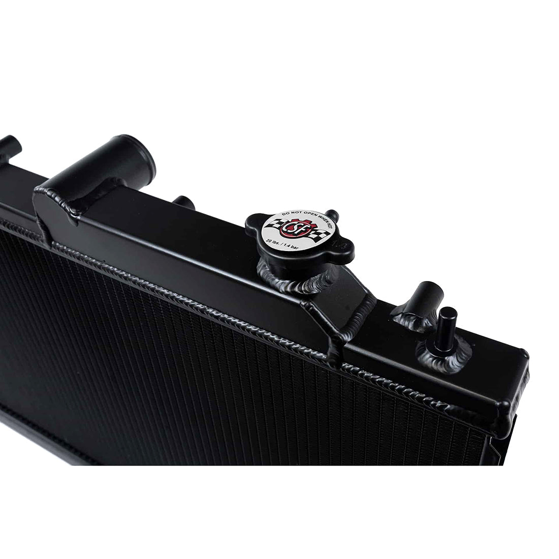 Auto Radiator 2 Row CSF Stealth Black Aluminum Racing Radiator 2 Row - 2008-2021 WRX/STI 6 ...