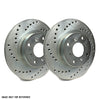 SP Performance Drilled Rotors w/ Silver ZRC Coating Front Pair - 2022+ WRX