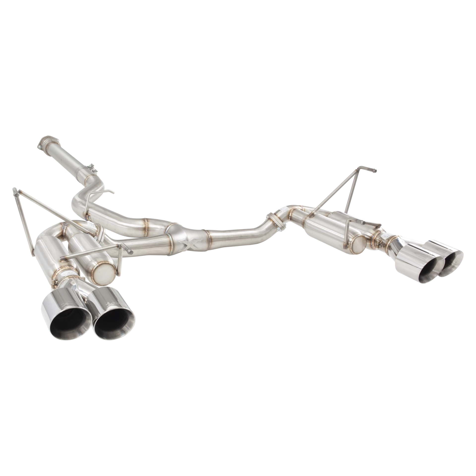 X-Force Quad Tip 4" Race Catback Exhaust - 2022+ WRX | ESSW29RCS