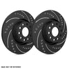 SP Performance Drilled and Slotted Rotors w/ Black ZRC Front Pair - 2022+ WRX