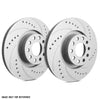 SP Performance Drilled and Slotted Rotors w/ Gray ZRC Front Pair - 2022+ WRX