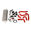 GrimmSpeed Front Mount Intercooler Kit Silver Core Red Piping - 2015-2021 STI | 090236