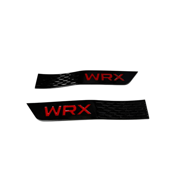 WRX Black Matte Red Logo Fender Emblems 2015-2021 WRX - New Provisions ...