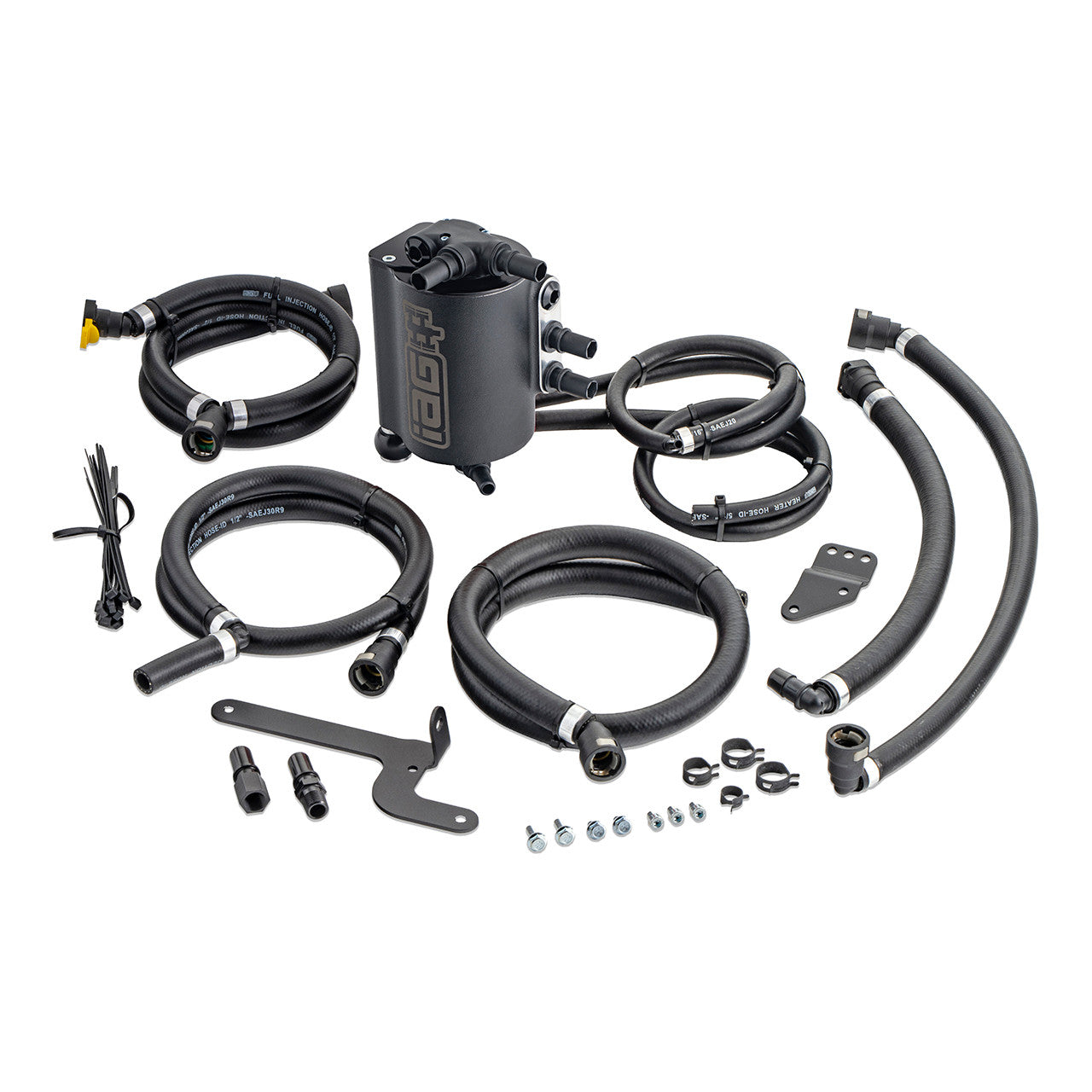 IAG V3 Air Oil Separator Black - 2015-2021 WRX / 2014-2018 FXT | IAG-ENG-7187BK