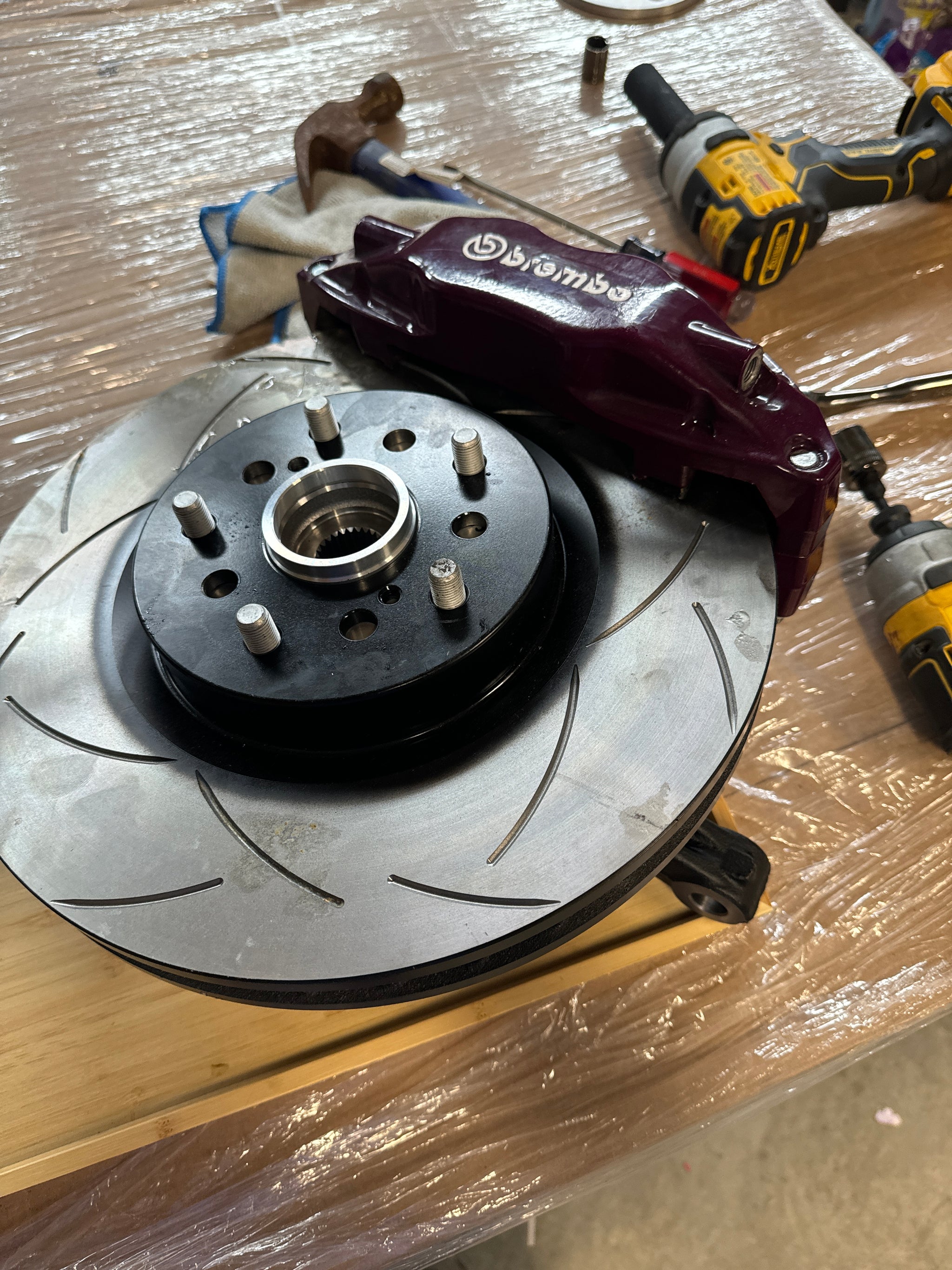 New Provisions Racing STI Rotor Spacer with Hub Extension - 2022+ WRX