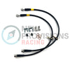 New Provisions Racing Front Stainless Steel Brake Lines Stealth Version - 2008-2021 WRX/STI