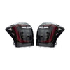 OLM USDM CS Sequential Style LED Tail Lights Smoked Lens Black Base Red Bar - 14-18 Forester