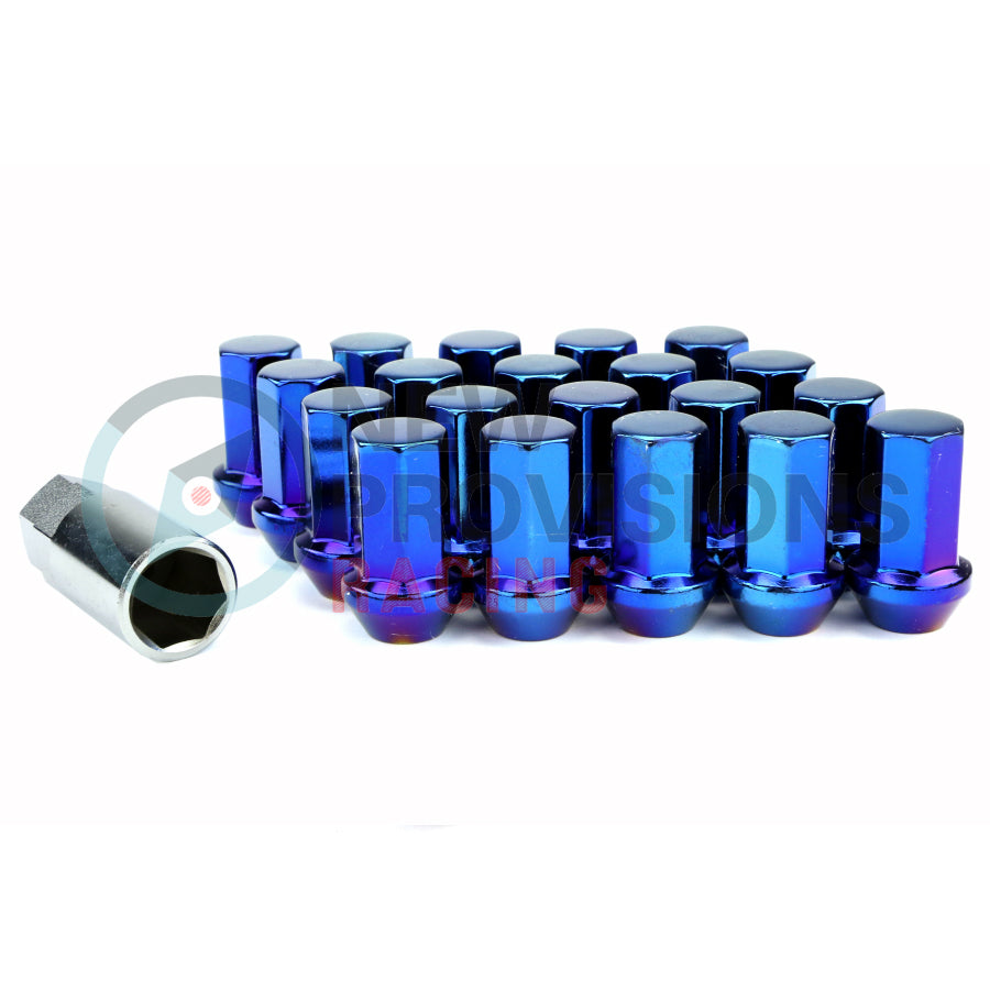 Project Kics M12x1.50 Blue Titanium Closed End Lug Nuts - Universal