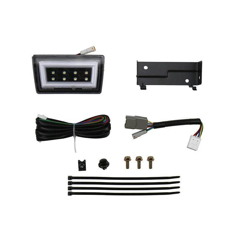 RSI NB+R Rear Brake Light / F1 Style Reverse w/ PnP Adapter - Clear Lens Gloss Black Base White Bar - 2015-2021 WRX/STI