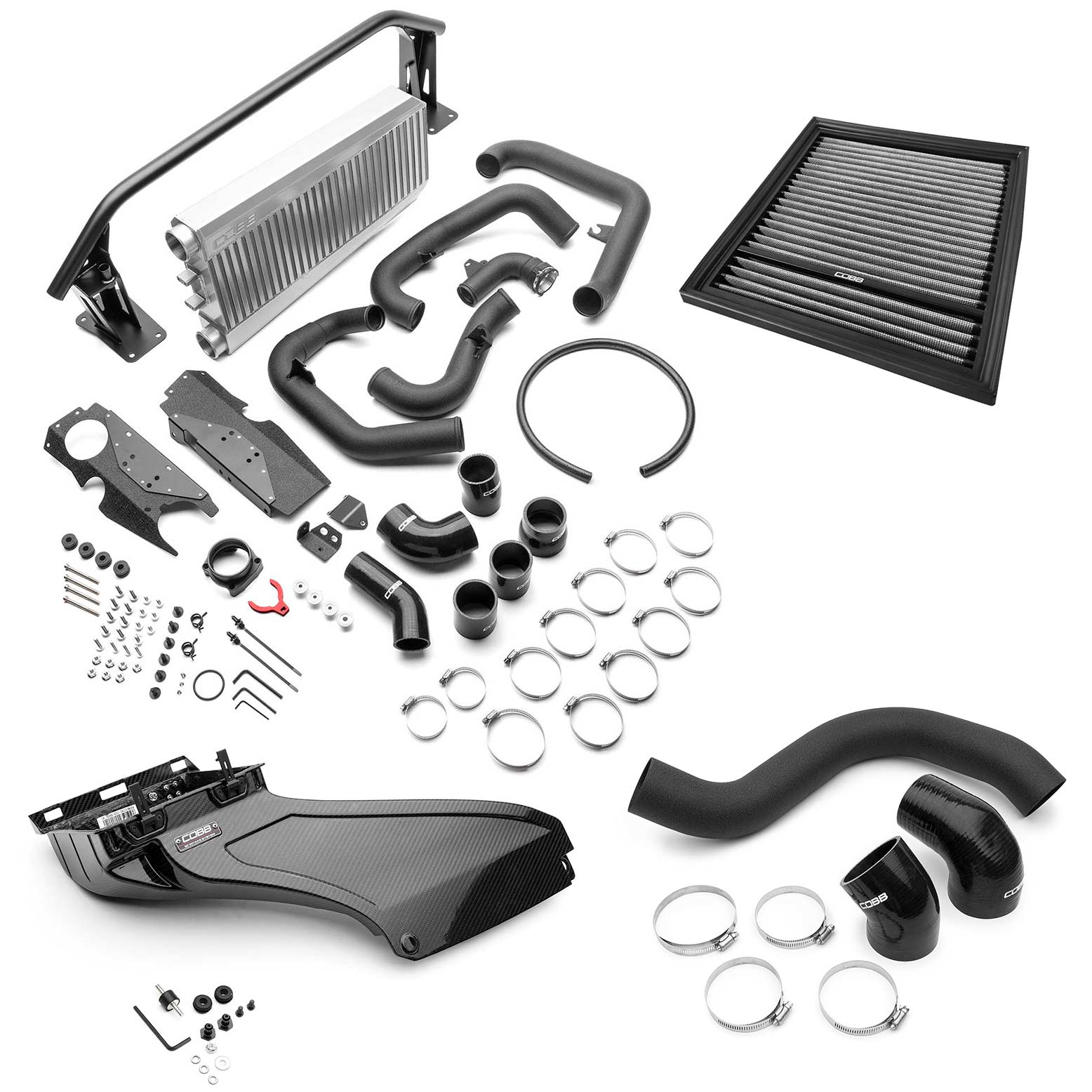 COBB Tuning Front Mount Intercooler + Redline Intake Package (Silver) WRX 2022-2025 | SUB006FMICRED-SL