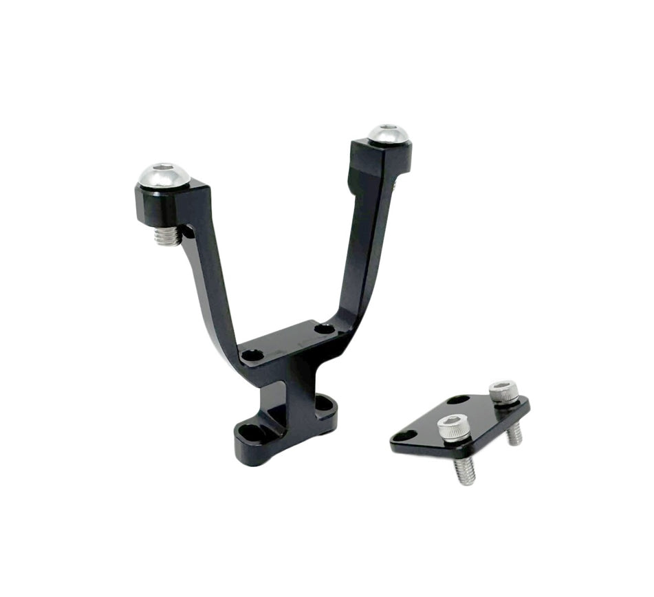 Torque Solution Coolant Expansion Tank Pedestal Black - 2002-2007 WRX / 2004-2021 STI | TS-SU-679-BK-P