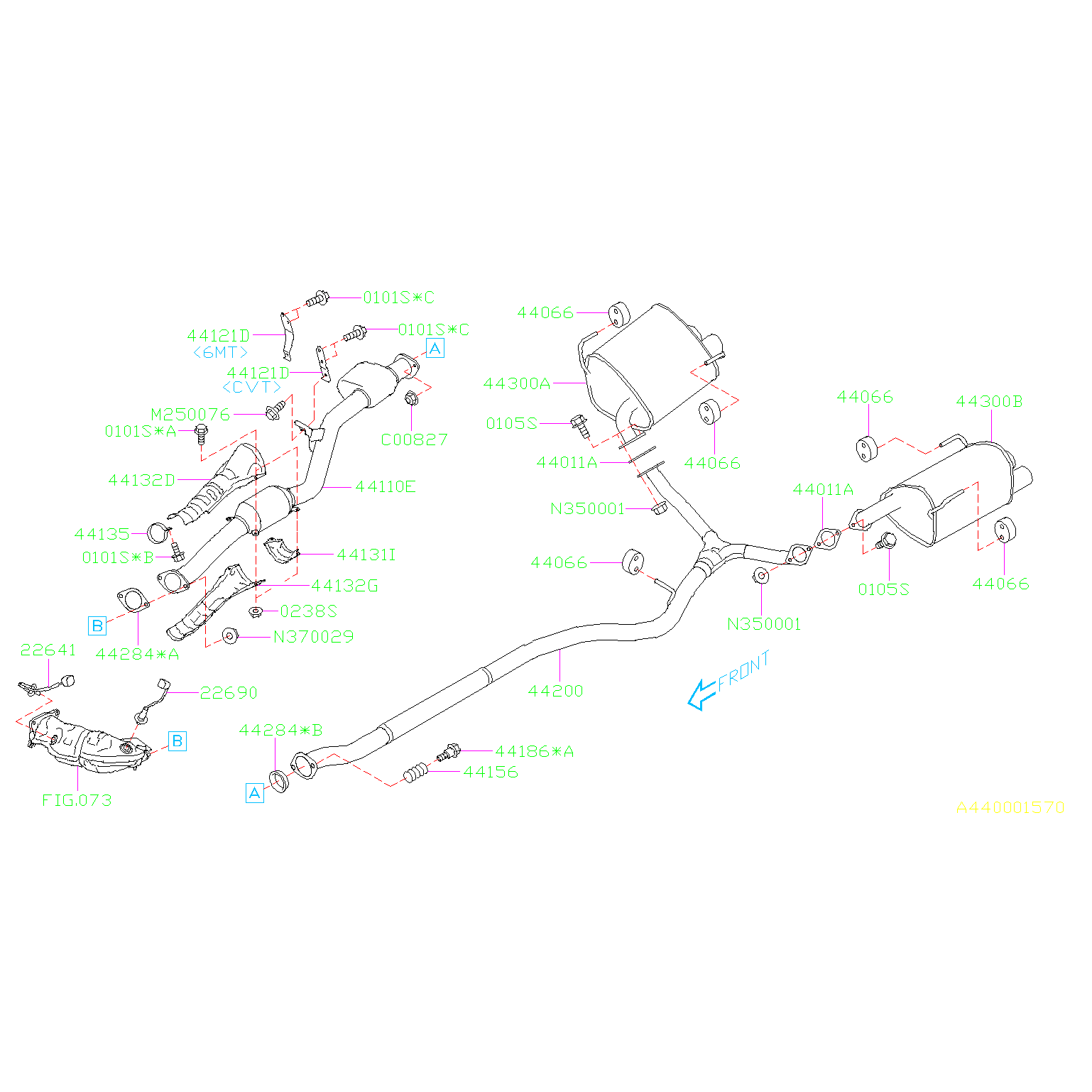 OEM Downstream Rear Oxygen Sensor 22690 - 2015-2021 WRX / 14-18