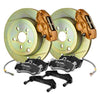 Brembo OE Gold Calipers Slotted Rotor Brake Kit - REAR- 08-14 WRX