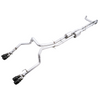 AWE 0FG Catback Split Rear Exit Exhaust Quad Diamond Black Tips - 4th Gen Silverado/Sierra 1500 6.2L w/ Bumper Cutouts