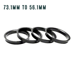 UXCELL 4pcs Car Wheel Hub Centric Ring OD 66.6mm 68.1mm To ID 54.1/56.1/56.6/58.1/59.6mm Wheels Center Shaft Shock Hubrings - 34 - View #6