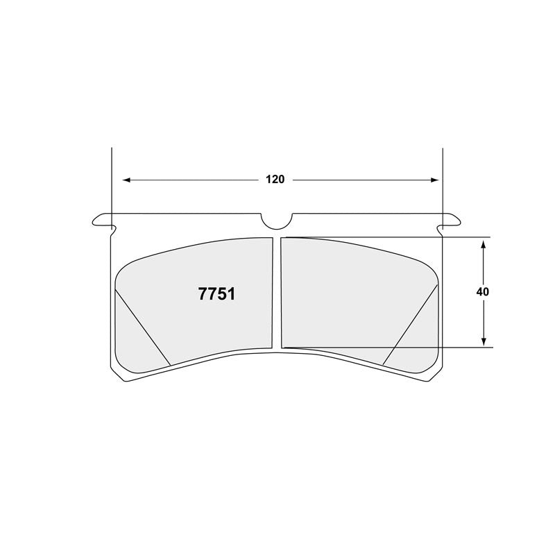 Performance Friction Bracing Brake Pad 01 Compound - AP Racing CP8350-D50