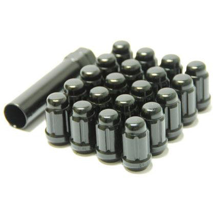 Muteki M12x1.25 Closed End Lug Nuts Deep Black - Universal - New
