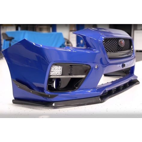 Front Bumper Lip Spoiler For Subaru WRX STI 2015-2021 - Carbon Fiber Print