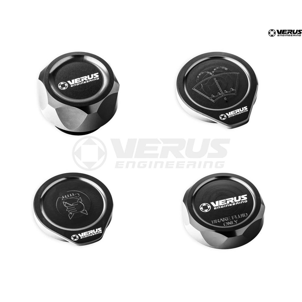 Verus Engineering Engine Bay Cap Set RHS Style Black - 22+ WRX