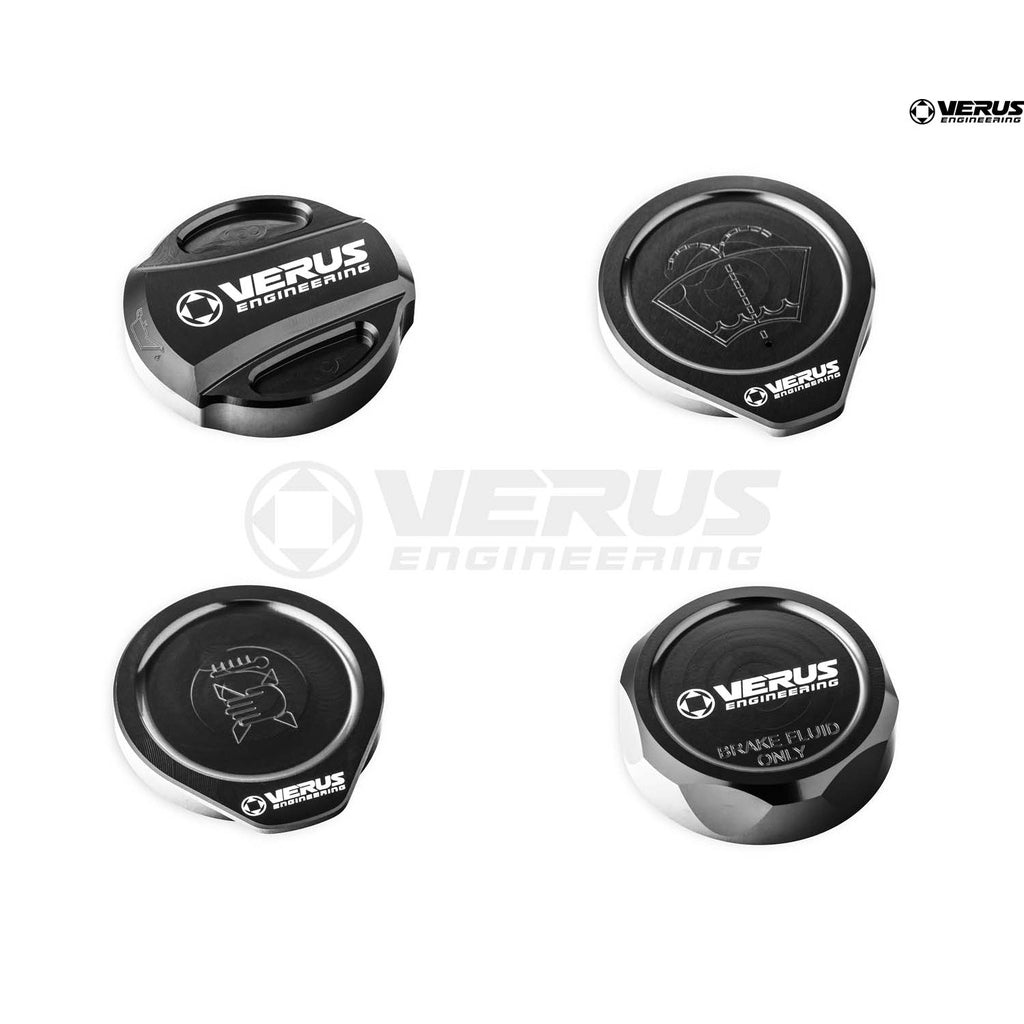 Verus Engineering Engine Bay Cap Set RLA Style Black - 22+ WRX