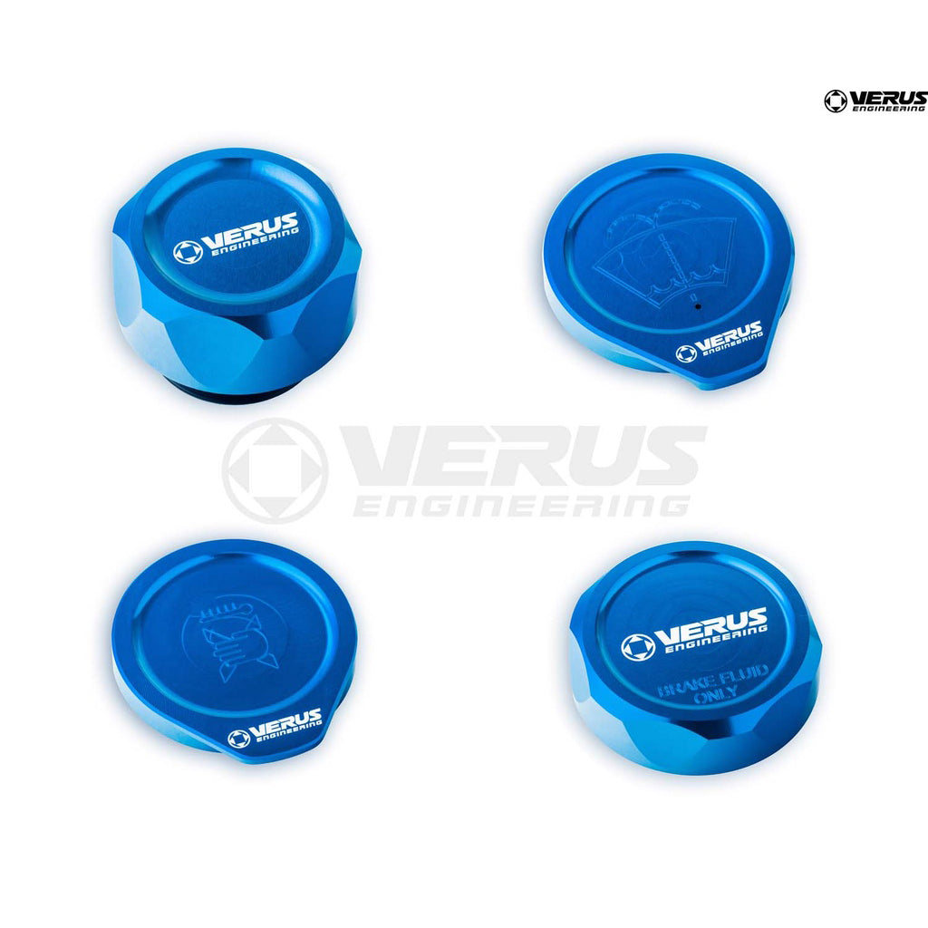 Verus Engineering Engine Bay Cap Set FHS Style Blue - 22+ WRX