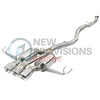 aFe Power Takeda 3" Stainless Steel Catback Polished Tips - 17-18 Civic Type R