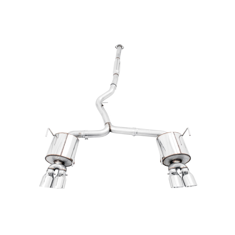AWE Tuning Touring Edition Cat Back Exhaust Chome Silver Quad Tips (102mm) 2011-2014 WRX/STI  Sedan / 2015-2021 STI