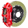 Brembo GT Systems Monobloc 6 Piston Big Brake Kit - Front Red Drilled Rotors - 17-18 Civic Type R