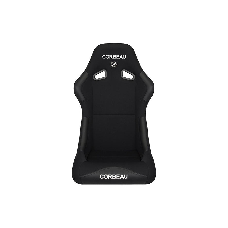 Corbeau Forza Black Cloth Fixed Back Seat - Universal