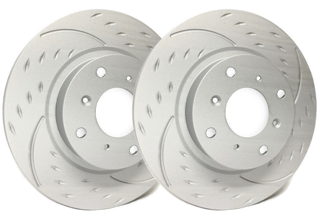 SP Performance Diamond Slot ZRC Front Rotors (Pair) Subaru STI 2005-2017