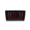 OLM Vector F1 LED Rear Fog Light Smoked Lens Red Bars Black Base - 2022+ WRX