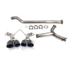 ETS Extreme Catback Exhaust Stealth Black Tips Non Resonated - 2022+ WRX