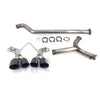 ETS Extreme Catback Exhaust Stealth Black Tips Resonated - 2022+ WRX