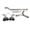 ETS Muffled Catback Exhaust Burnt Blue Tips Non Resonated - 2022+ WRX