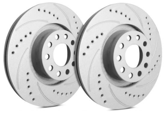 SP Performance Drilled & Slotted ZRC Rear Rotors (Pair) Subaru WRX 2002-2005
