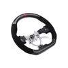 FactionFab Black Carbon and Suede Steering Wheel - 2008-2014 WRX/STI