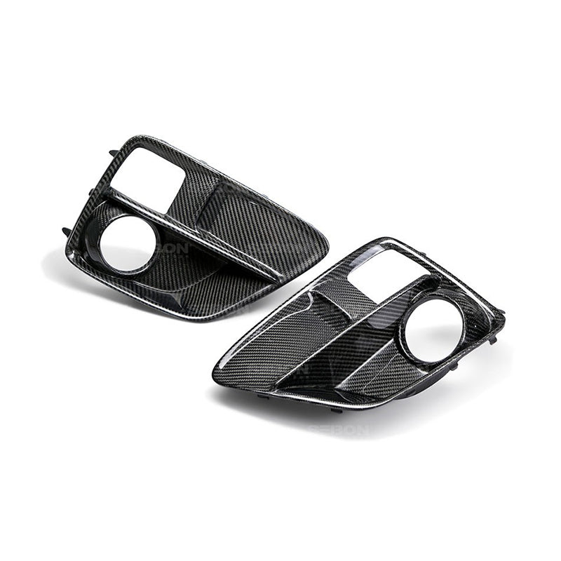 Seibon Carbon Fiber Fog Light Bezels - 15-17 WRX/STI | FLS15SBIMP