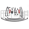 IAG PTFE Flex Fuel System Kit w/ Lines, FPR & Red Fuel Rails - 2008-2021 STI