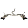 Invidia Gemini (R400) Single Layer Quad Tip Catback Exhaust - Titanium Tips - 2015-2021 WRX/STI