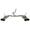 Invidia Gemini (R400) Single Layer Quad Tip Catback Exhaust - Titanium Tips - 2022+ WRX