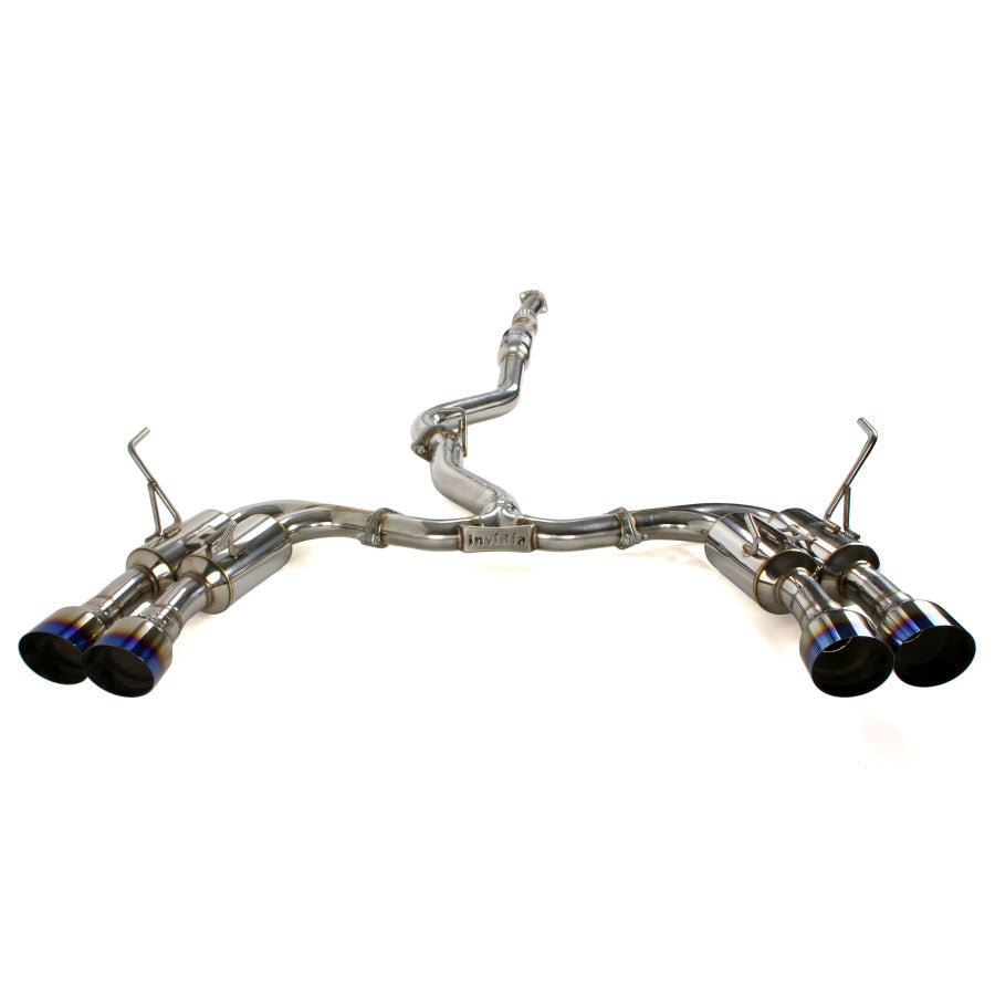 Invidia Gemini (R400) Single Layer Quad Tip Catback Exhaust - Titanium Tips - 2022+ WRX