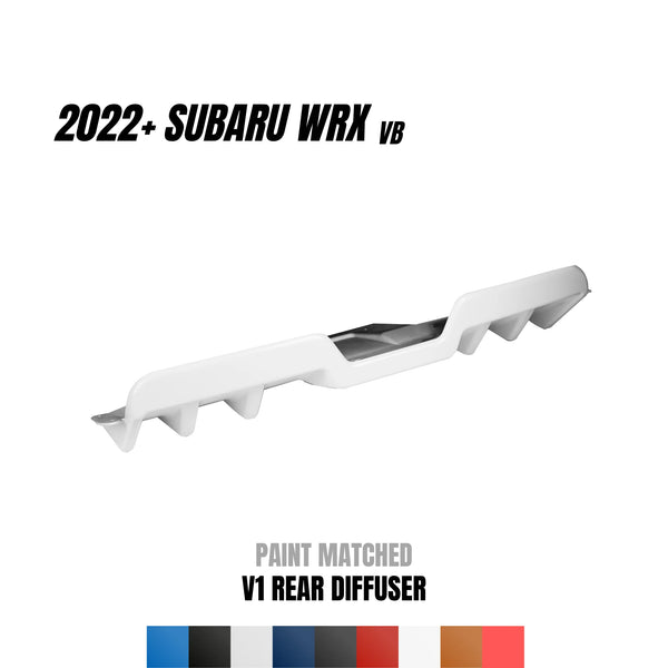 JDMuscle Rear Diffuser V1 Paint Matched - 2022+ WRX - New Provisions Racing