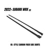 JDMuscle Tanso Carbon Fiber Side Skirts OE+ Style - 2022+ WRX